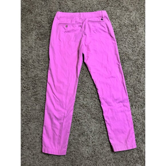 POLO RALPH LAUREN Pink Chino Casual Pants Flat Front Straight Leg Sz 4 30x28 - Picture 2 of 8